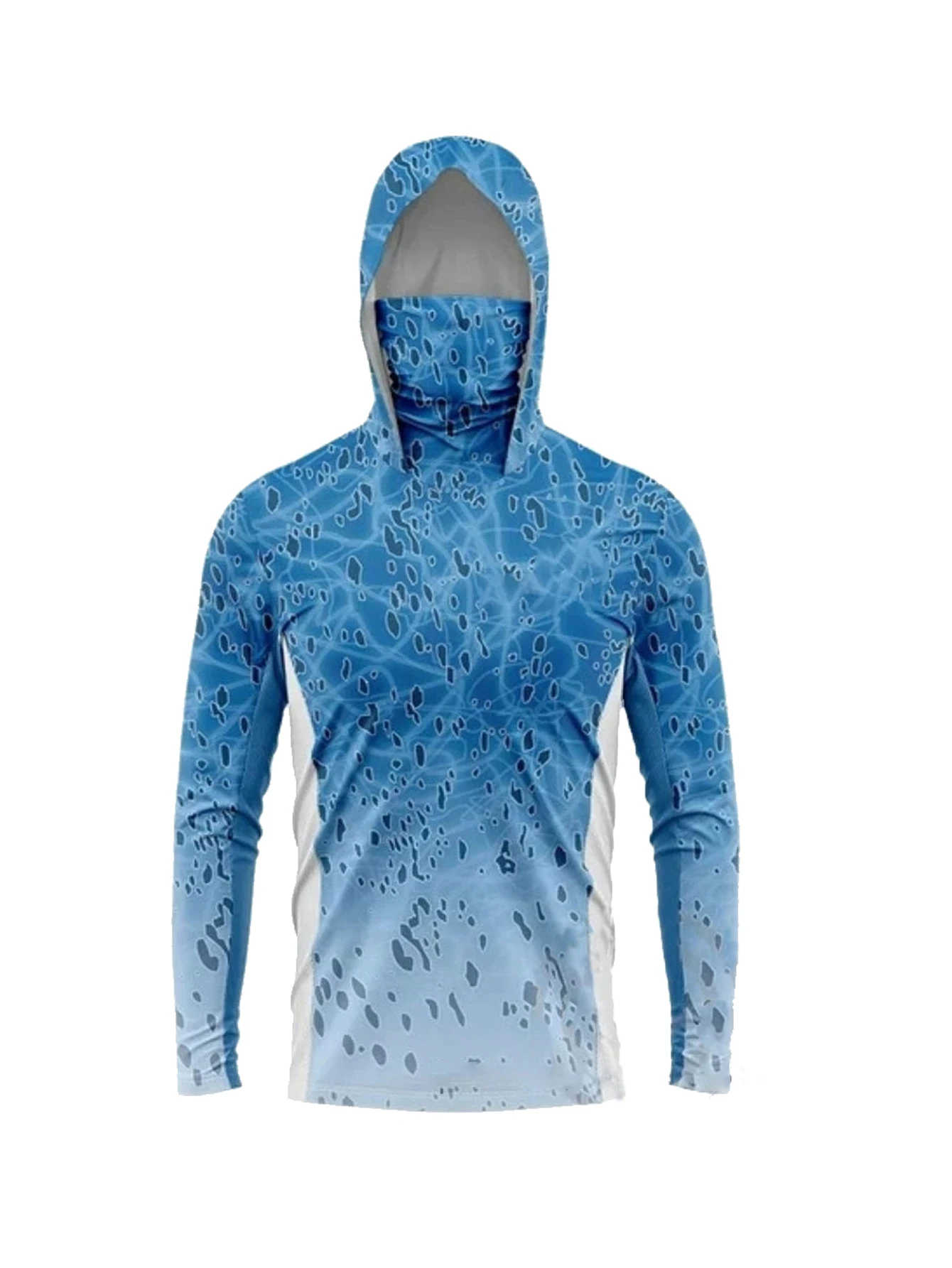 Hunting & Outdoor As - Men Long Sleeve Fishing Hoodie Mask