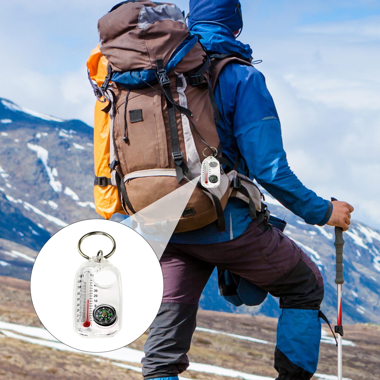 Portable Outdoor Keychain Comp - Hunting Outdoor Thermometer 评论和价格