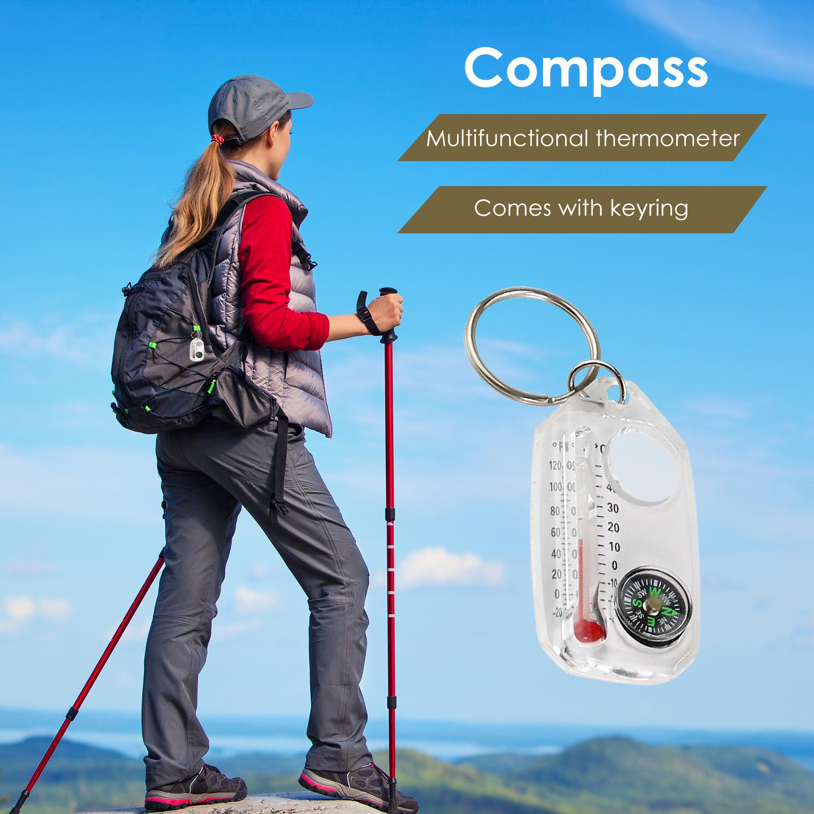 Portable Outdoor Keychain Comp - Hunting Outdoor Thermometer 评论和价格