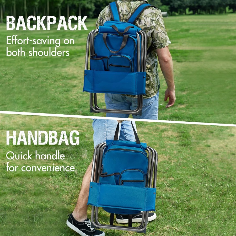 Backpack Cooler Chair with Bac - Hunting And Fishing Outdoor Chairs 评论和价格