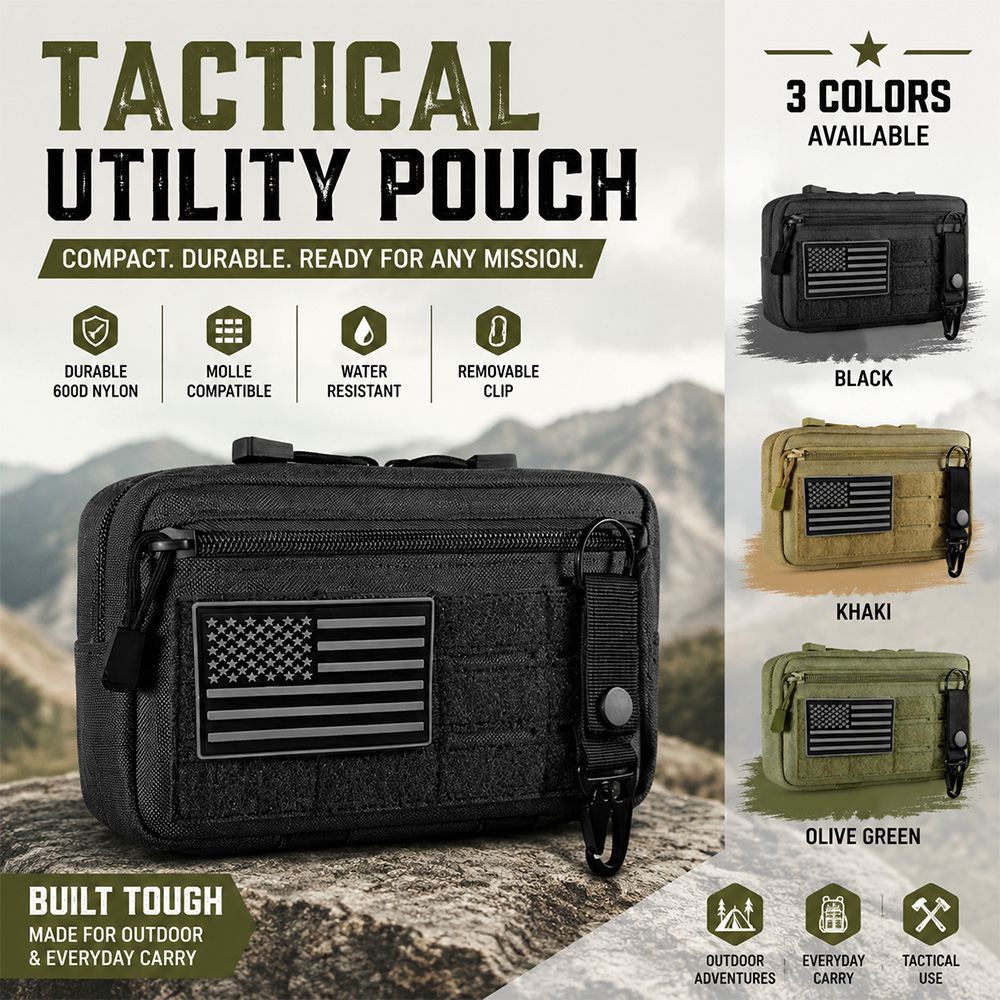 Tactical Molle EDC Pouch Outdo - Outdoor Hunting Packs 评论和价格