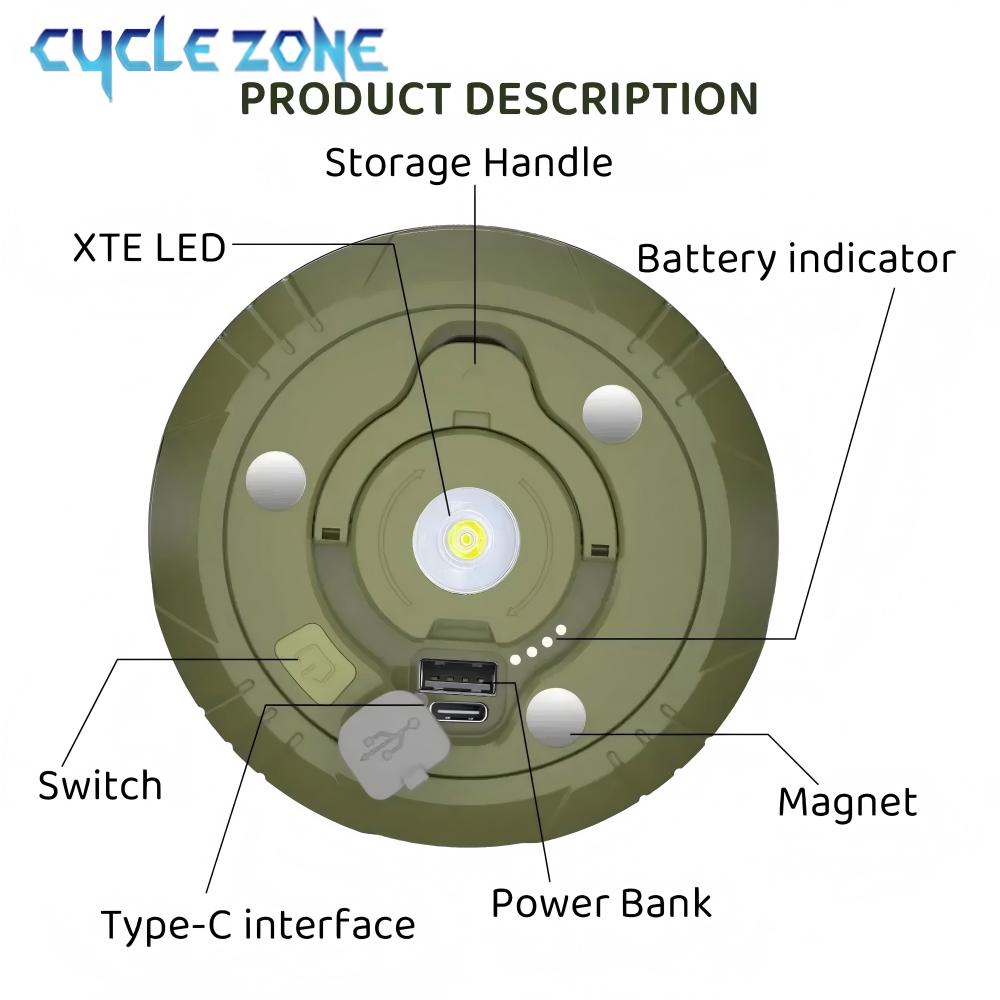 LED Camping Lamp with Reel Str - Hunting Outdoor Decor 评论和价格