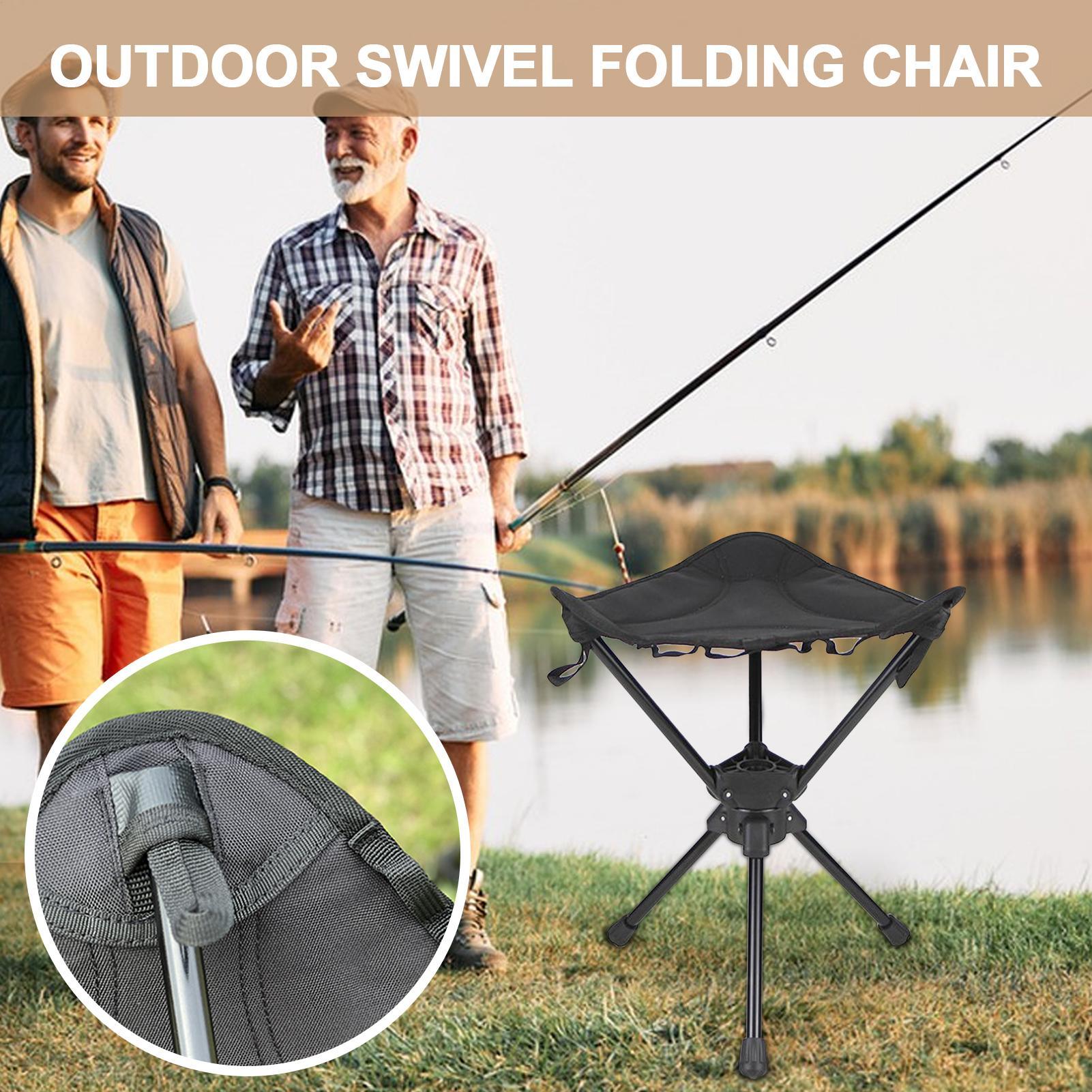 Portable Folding Swivel Campin - Hunting And Fishing Outdoor Chairs 评论和价格