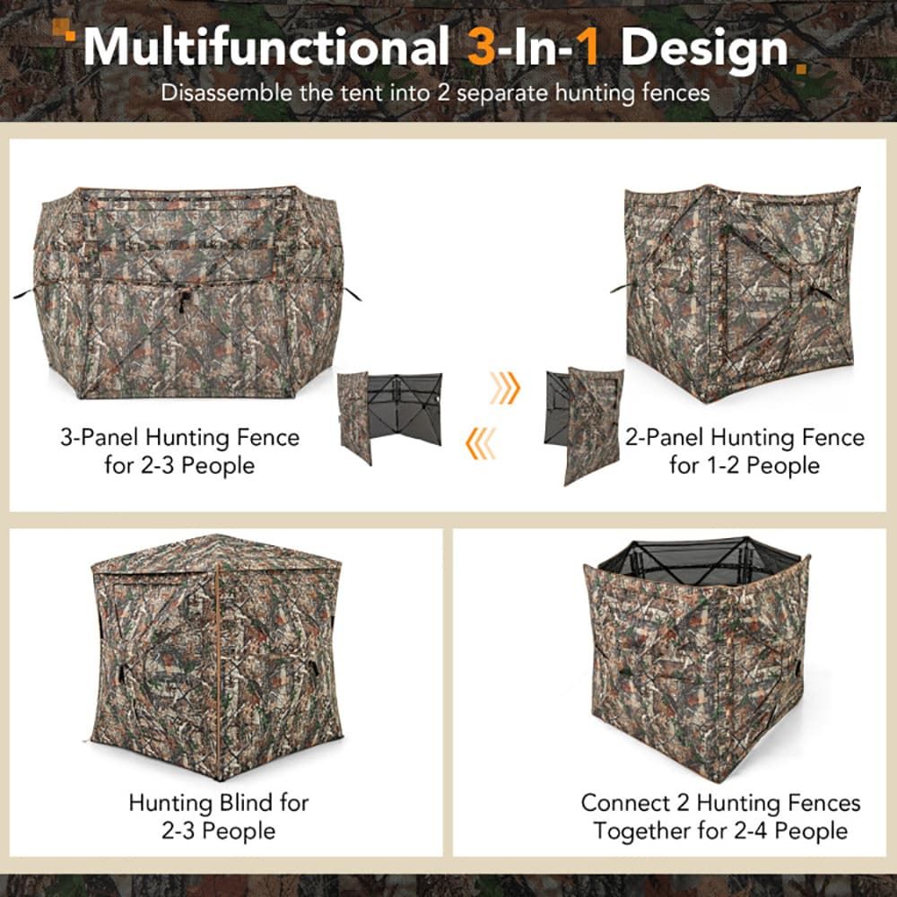 5-in-1 Detachable Hunting Blin - Hunting & Outdoor As 评论和价格