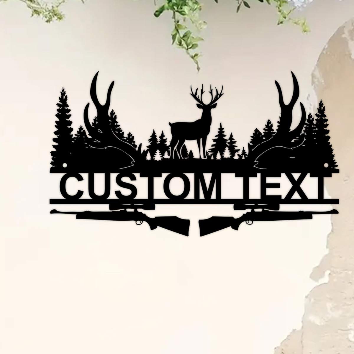 Custom Deer Cabin Metal Sign,  - Hunting Outdoor Decor 评论和价格