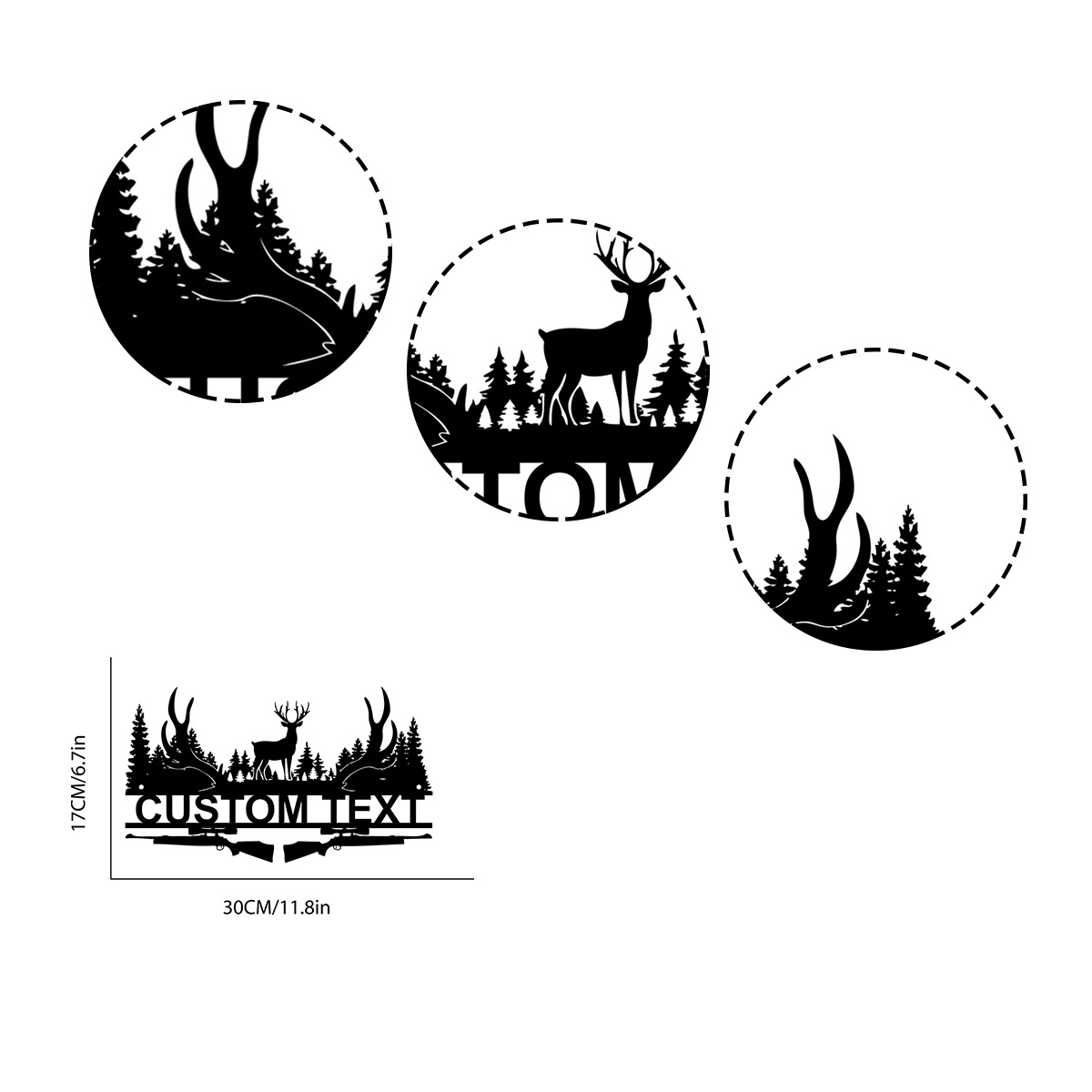 Custom Deer Cabin Metal Sign,  - Hunting Outdoor Decor 评论和价格