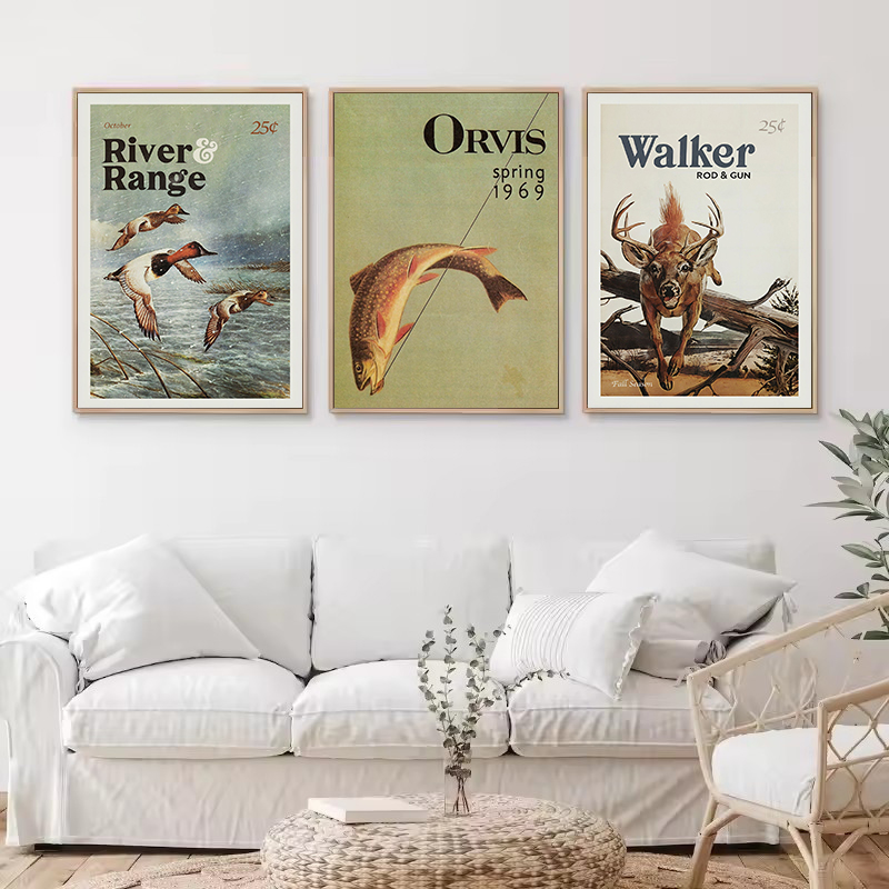Retro Wildlife Outdoor Hunting - Hunting Outdoor Decor 评论和价格