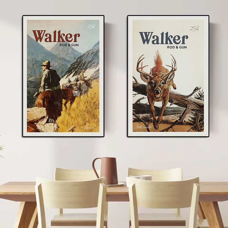 Retro Wildlife Outdoor Hunting - Hunting Outdoor Decor 评论和价格