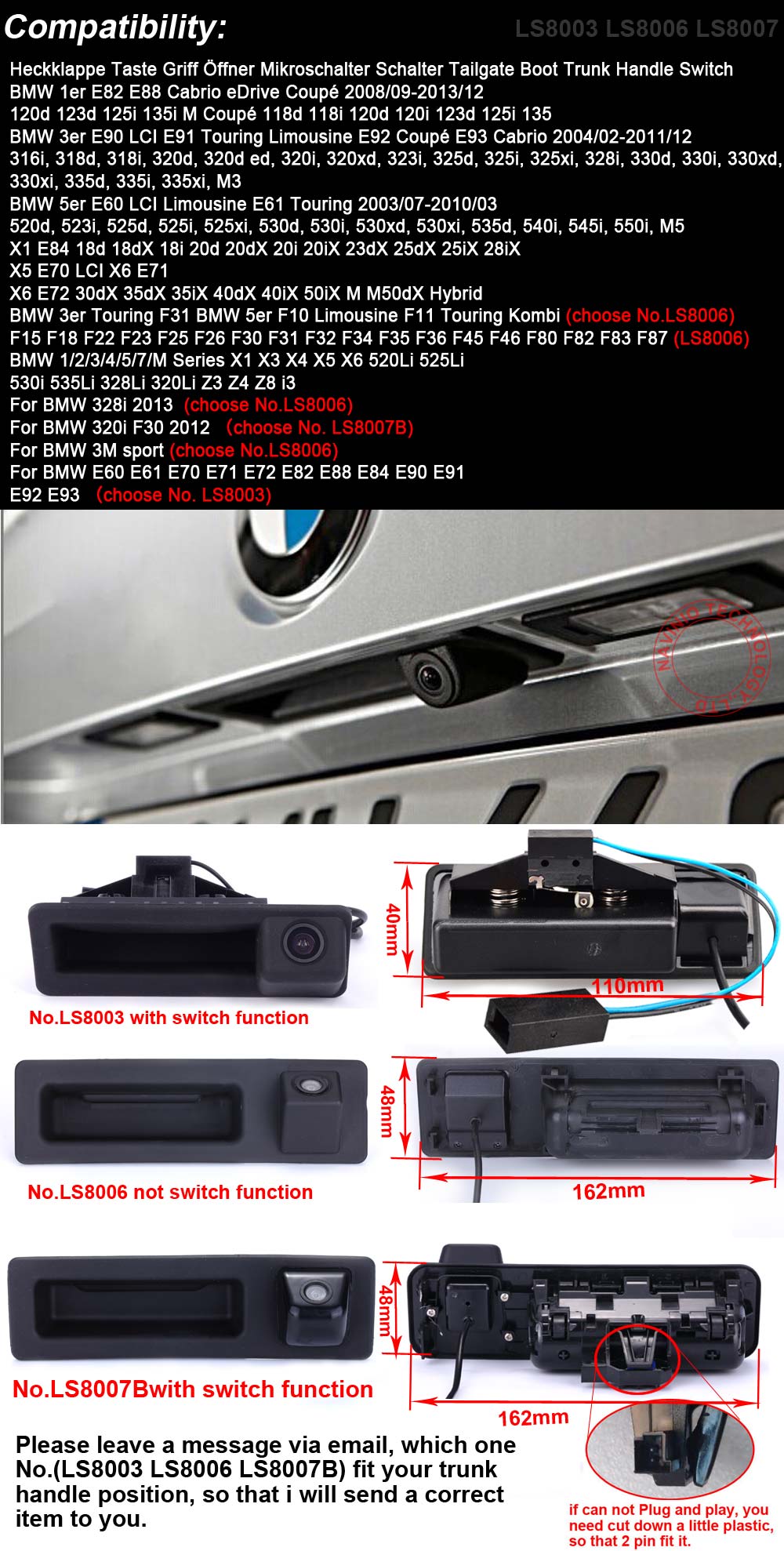 HD 1280*720 Trunk Handle car r - Trail Camera Infrared 评论和价格
