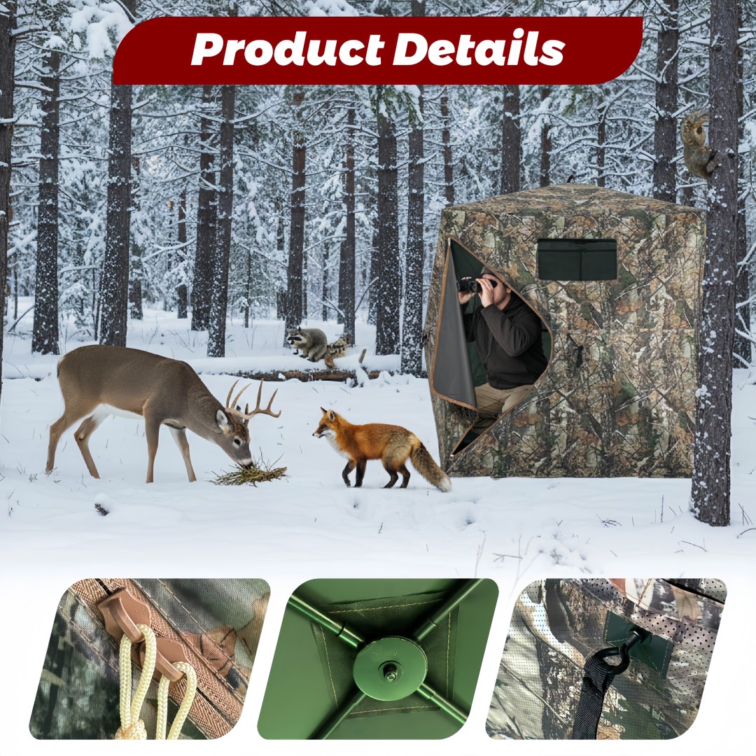 Camouflage Pop-Up Hunting Blin - Hunting & Outdoor As 评论和价格