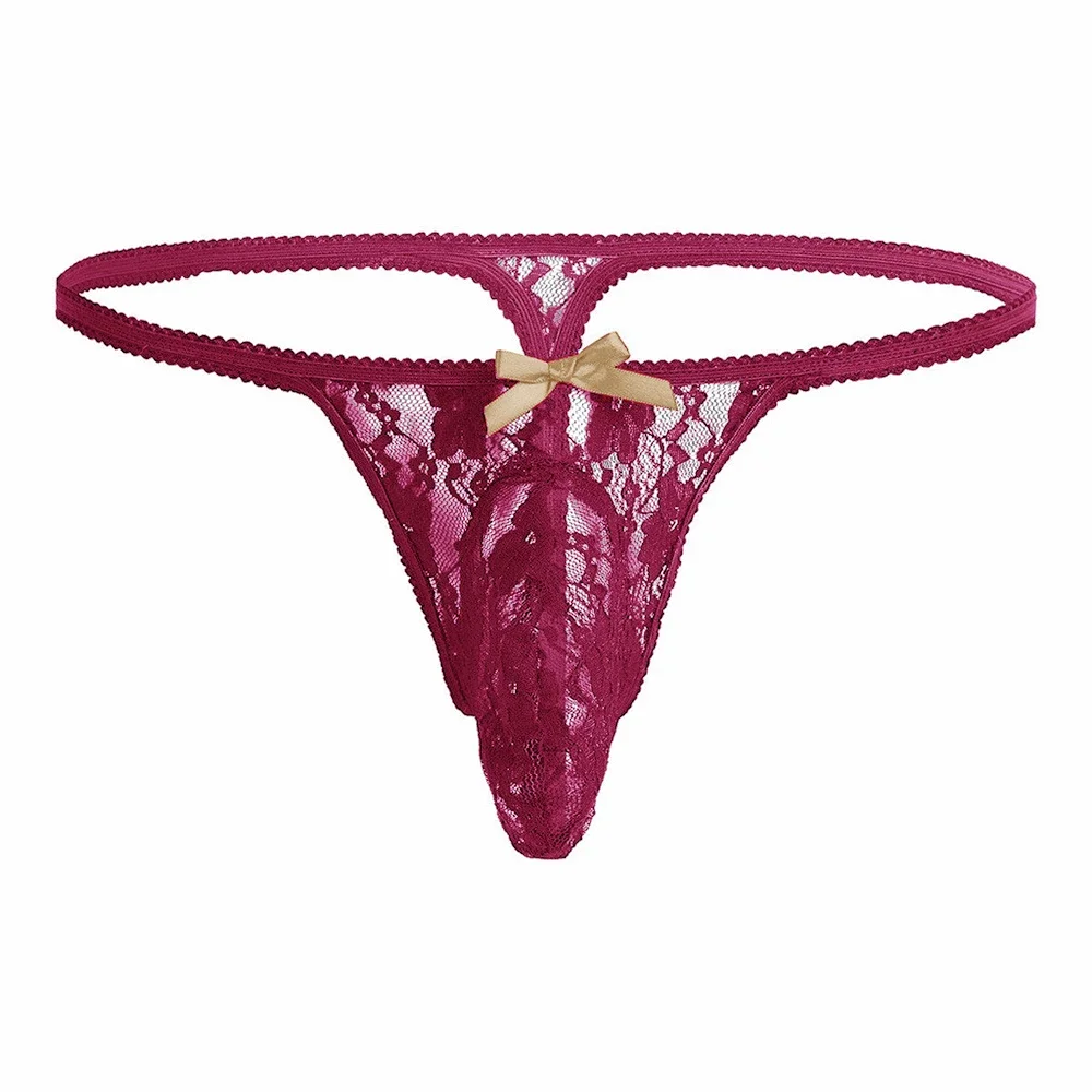 Men‘s Thong Sexy Panties Mesh  - Bow Stringer Tool 评论和价格