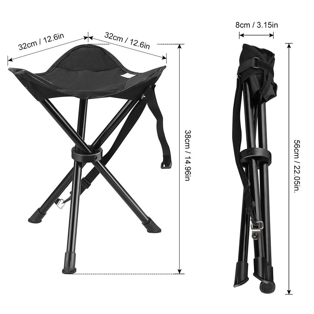 Portable Tripod Stool Folding  - Hunting And Fishing Outdoor Chairs 评论和价格
