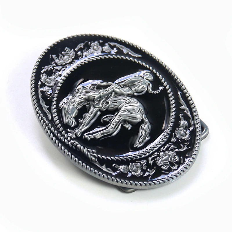 Black Ellipse Belt Buckle Stai - Hunting Outdoor Decor 评论和价格